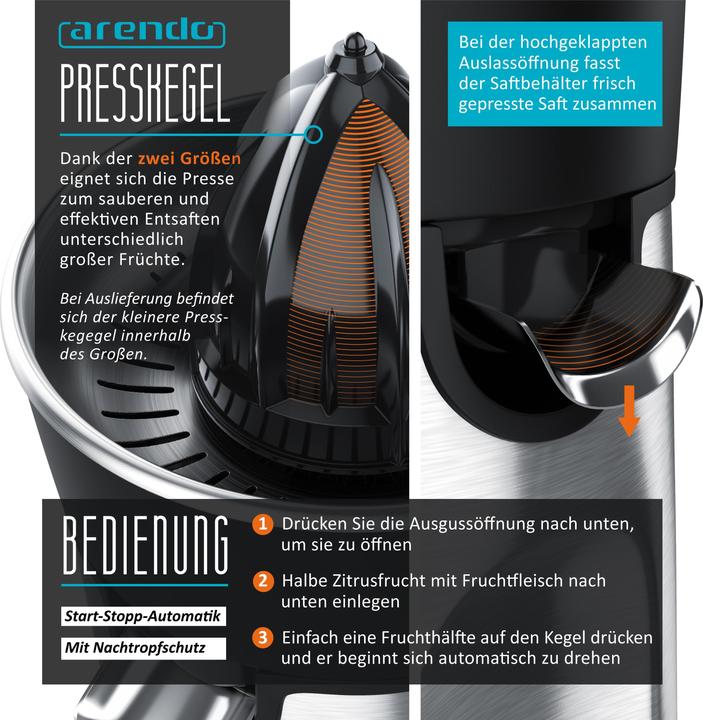 Image du produit Arendo Presse-oranges & presse-agrumes