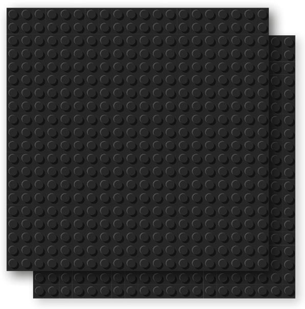 Produktbild Brixies Bauplatte 20x20 Basic Doppelpack schwarz