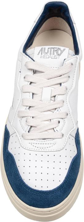 Immagine prodotto Autry medalist sneakers in leather and suede color white and blue (43)