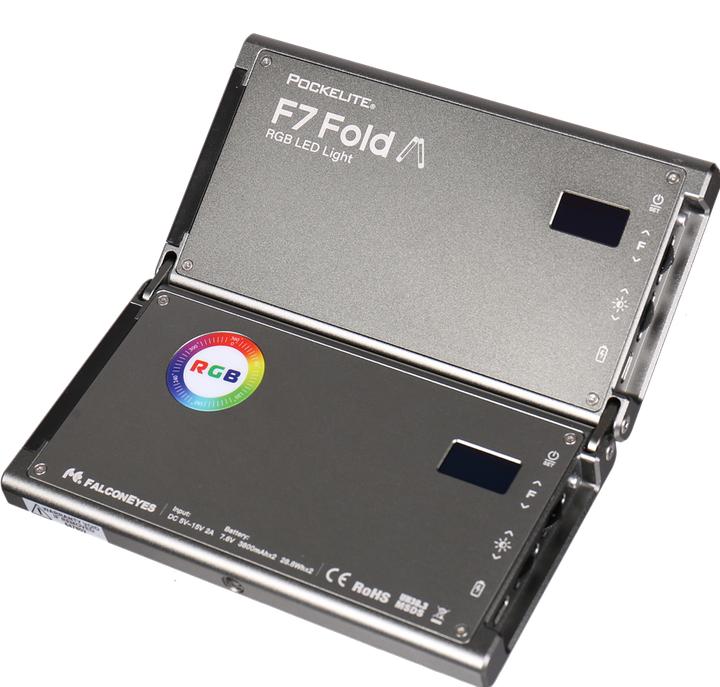 Produktbild Falcon Eyes RGB LED Lampe PockeLite F7 Fold (Studioleuchte, Videoleuchte)