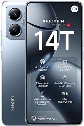 Produktbild Xiaomi 14T (256 GB, Titan Blue, 6.67", Dual SIM, 50 Mpx, 5G)