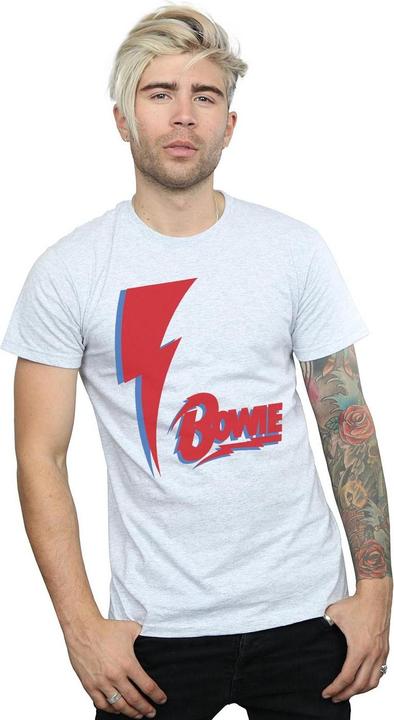 Immagine prodotto David Bowie Red Bolt Maglietta Uomo (3XL)