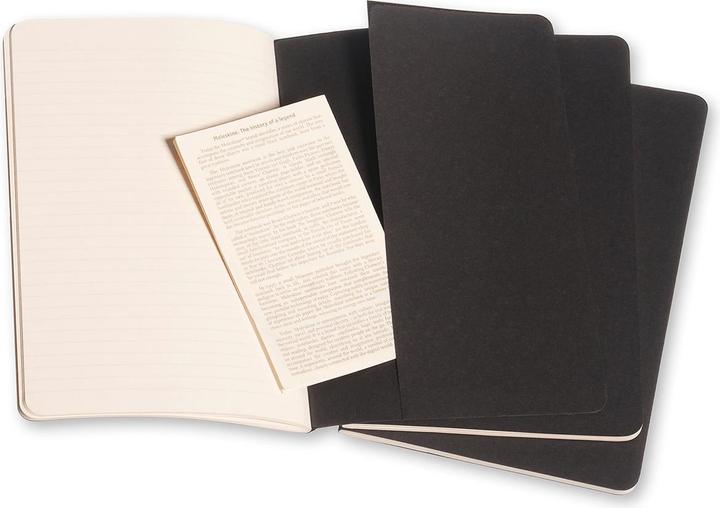 Image du produit Moleskine Cahier (A5, À rayures, Couverture souple)