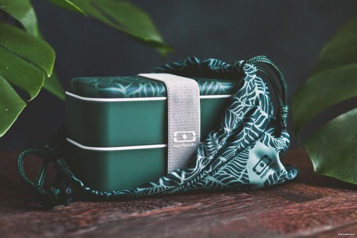 Produktbild Monbento Lunch Tasche MB Pochette M Jungle - Polyester Bento Tasche - Perfekt für Büro/Meal Prep/S