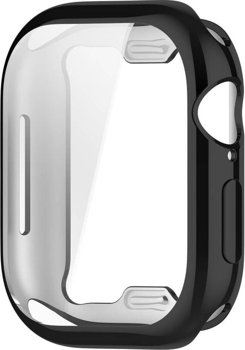Actual product image Cover-Discount Apple Watch 10 - 46mm - Rubber protection case metal look