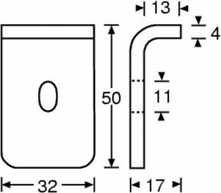 Produktbild Adam Hall 5923 Lautsprecherklammer Stahl