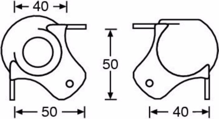 Actual product image Adam Hall 4122 Ball corner medium