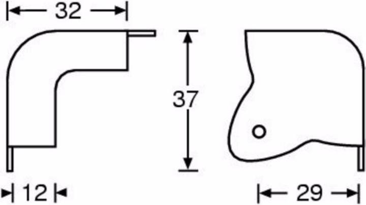 Actual product image Adam Hall 4023 Corner two-legged