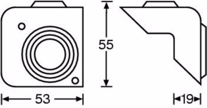 Actual product image Adam Hall 4018 Box corner plastic