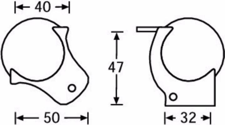 Actual product image Adam Hall 4127 Ball corner medium
