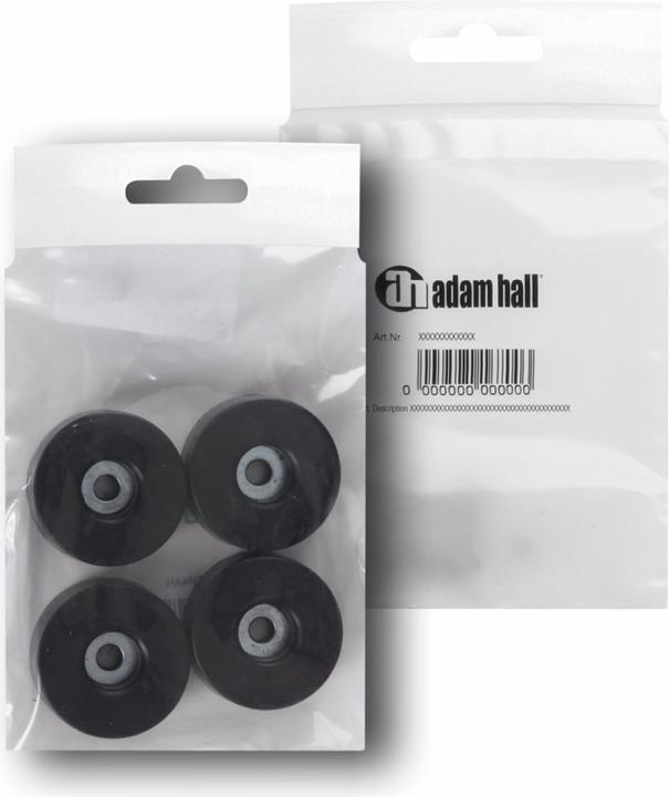 Actual product image Adam Hall 4907 M4 AH Set of 4 (Universal glider, 4 Piece)