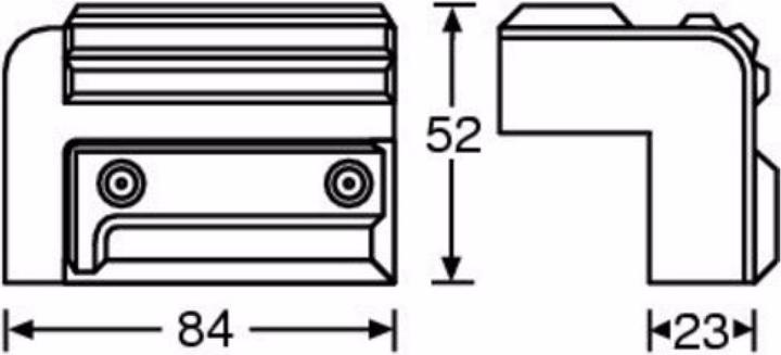 Actual product image Adam Hall 4009 Box corner plastic