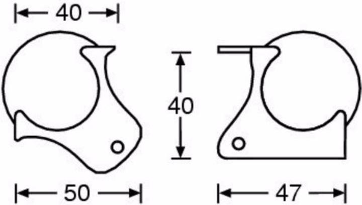 Actual product image Adam Hall 4121 Ball corner medium