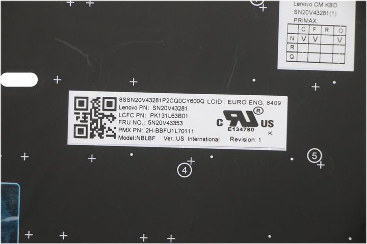 Produktbild Lenovo Keyboard w/Backlight English US International