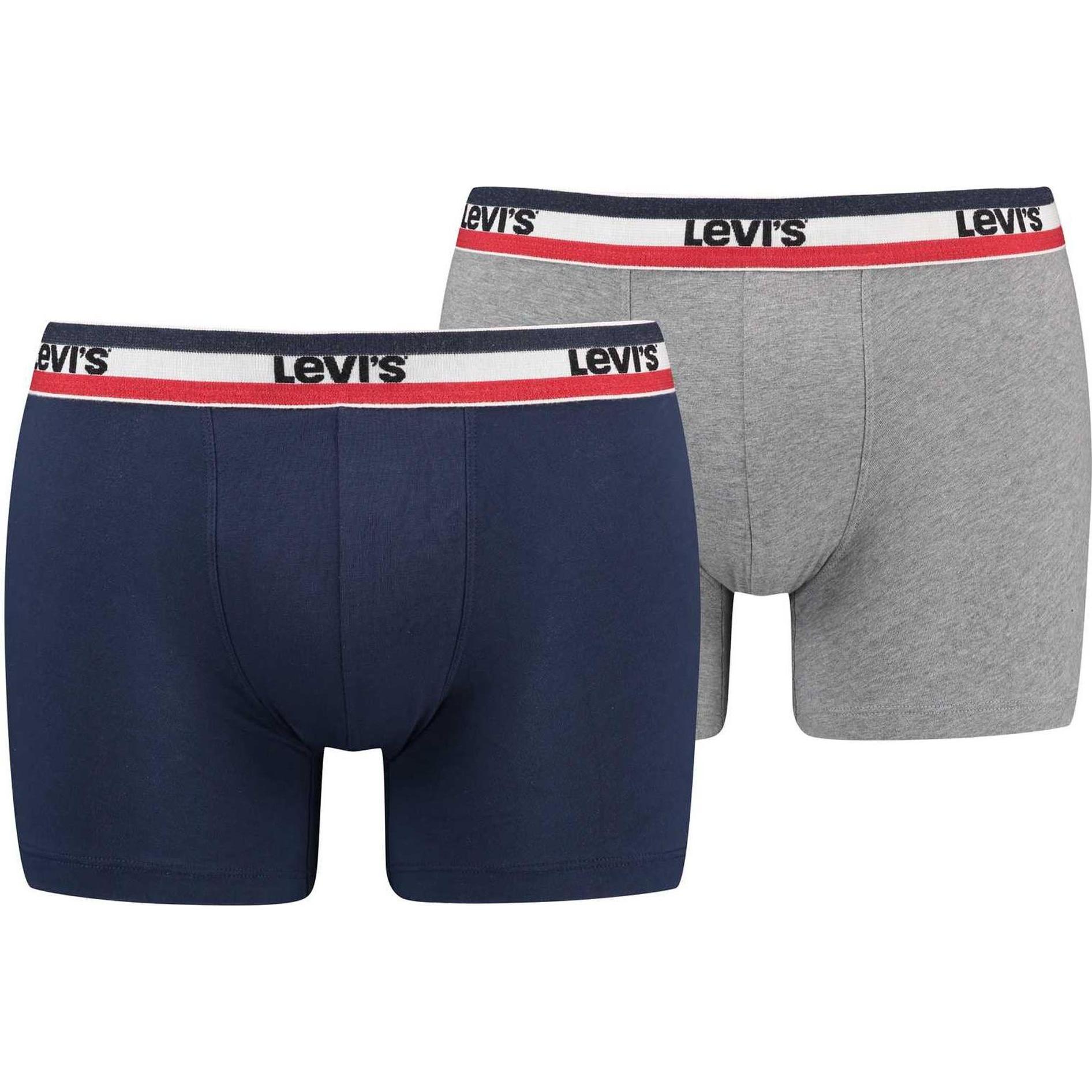 Levis, Herren, Unterhosen, Sportswear Logo, Mehrfarbig, (L, 2er Pack)
