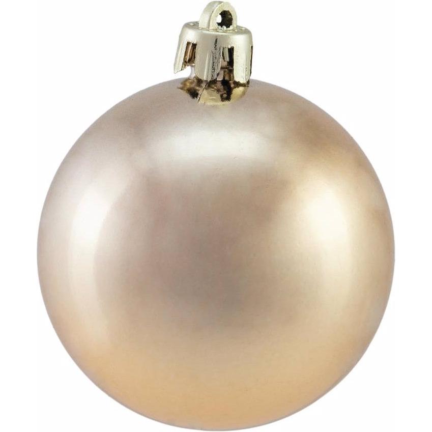 Europalms, Christbaumschmuck, Dekokugel 6cm, kupfer, metallic 6x (6 -teilig)