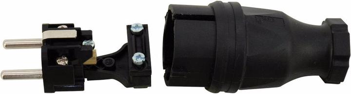 Produktbild PCE Schutzkontakt Stecker Gummi sw