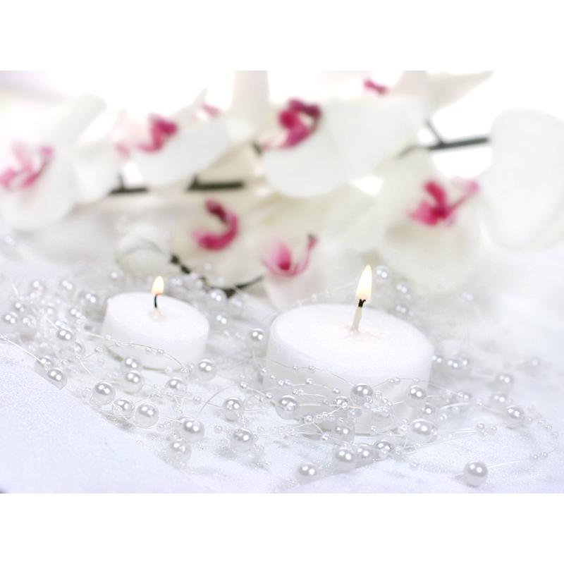 Thumbnail - Partydeco Pearl garlands, pearl, 1.3m (1 pkt / 5 pc.)