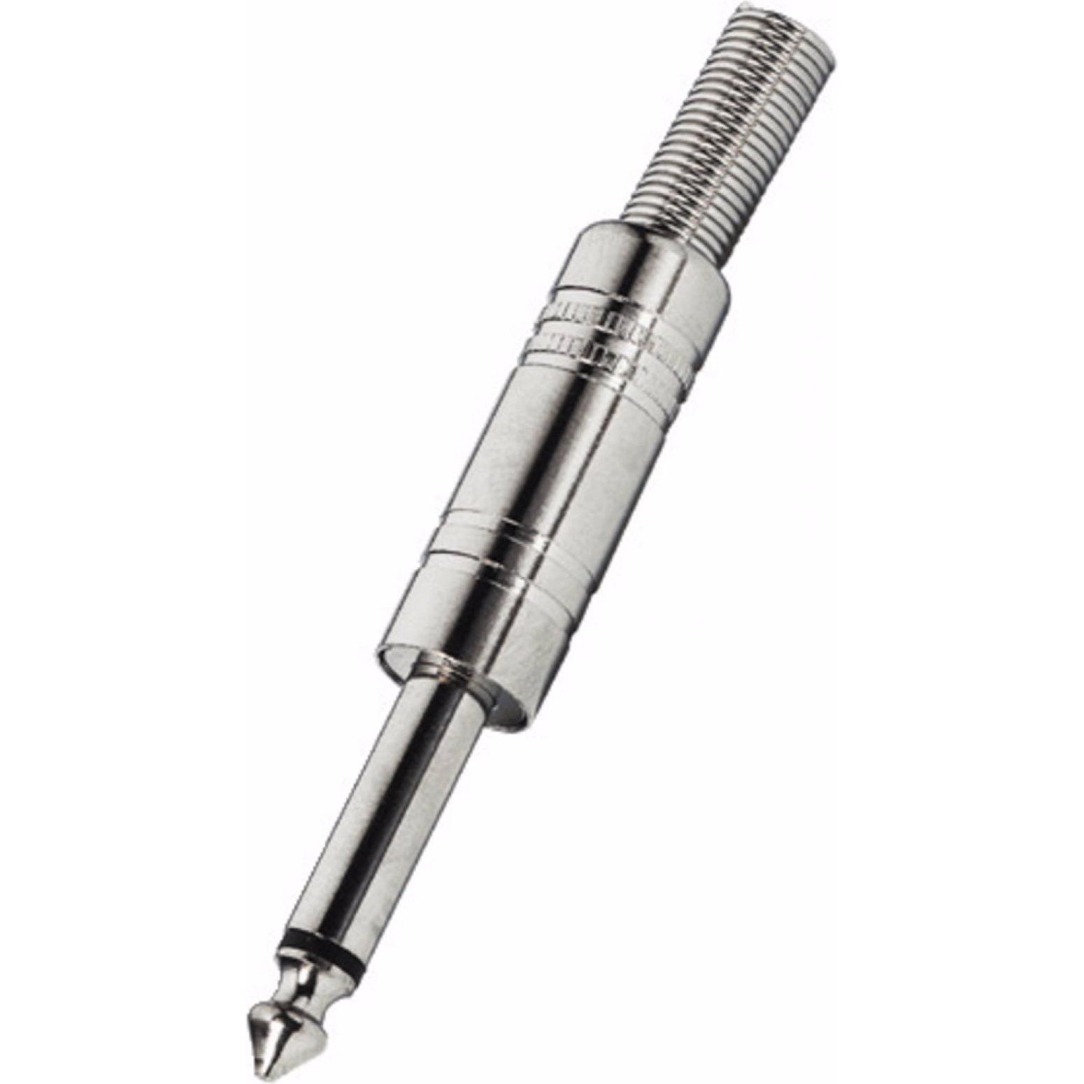 Monacor Klinkenstecker, Elektronikkabel + Stecker, Silber
