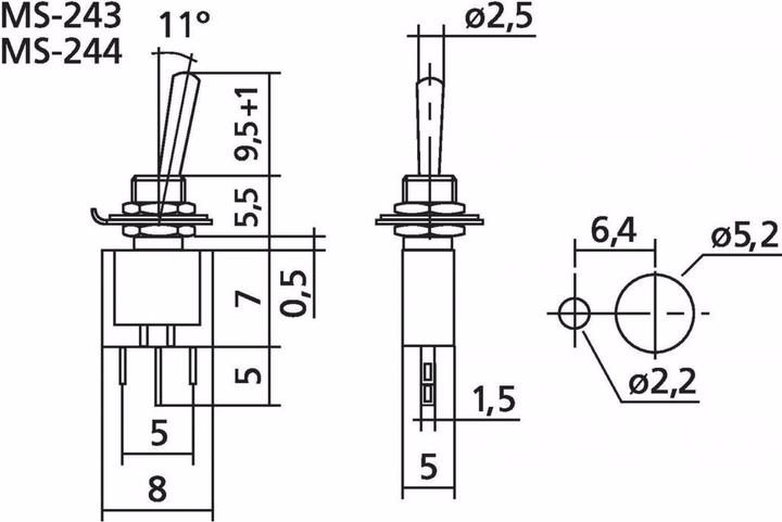 Produktbild Miyama Mikro-Kippschalter