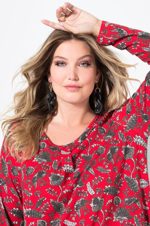 Actual product image Miamoda T-Shirt, A-Linie, florales Muster, Langarm (42)