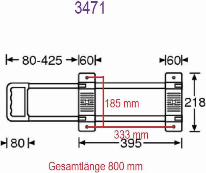 Produktbild Adam Hall 3471 Aufbau-Ausziehgriff