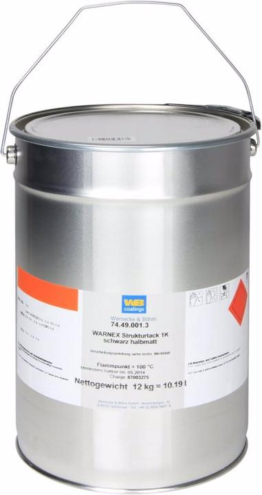 Produktbild WB Coatings 013112 Strukturlack schwarz
