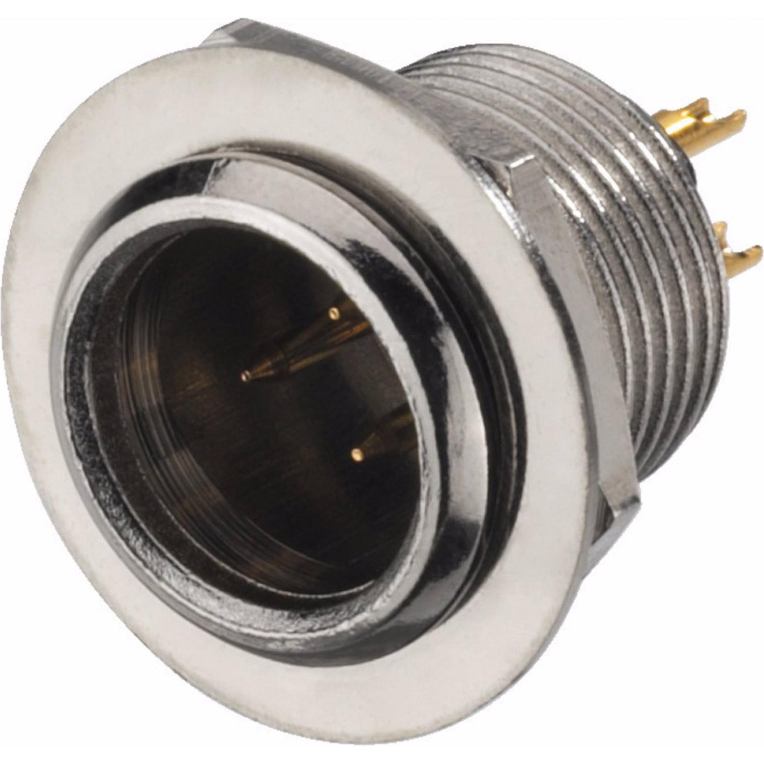 Monacor XLR - Stecker, Elektronikkabel + Stecker, Silber