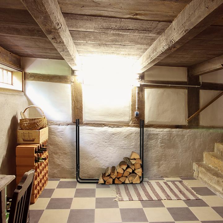 Immagine prodotto Relaxdays Scaffale portalegna (123 x 19,5 x 91 cm)