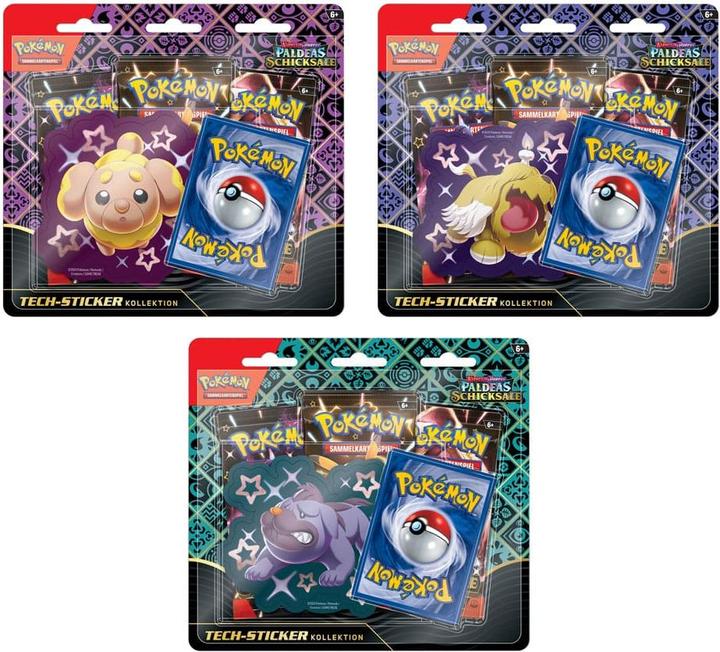 Image du produit Pokémon TCG présentoir SV4.5 Tech Sticker Collection (12) *ALLEMAND*
