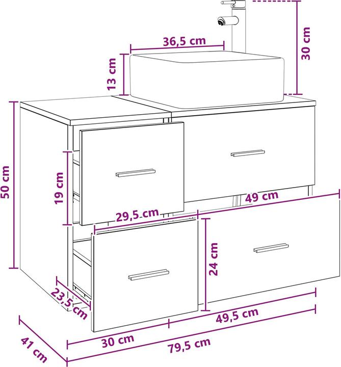 Produktbild vidaXL Badezimmer Set