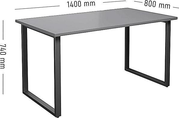 Image du produit kaiserkraft Table polyvalente DUO-O (140 x 80 x 74 cm)