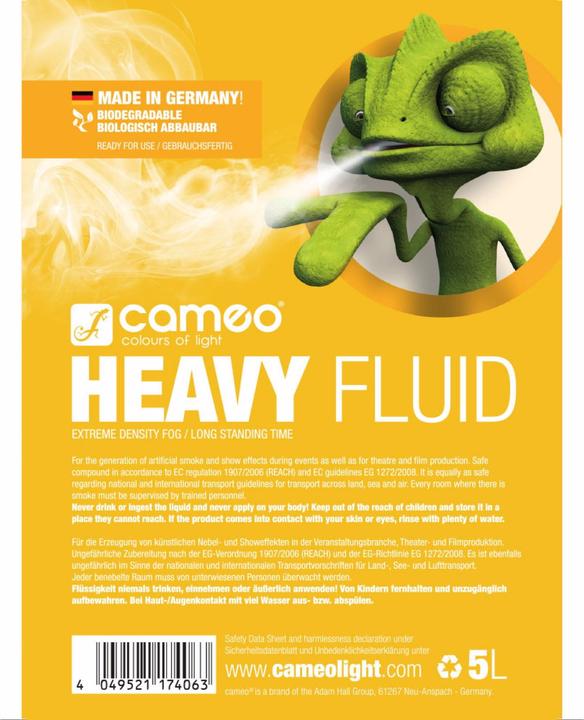 Immagine prodotto FLUIDO PESANTE 5 L Fluido per nebbia (Liquido nebulizzato)