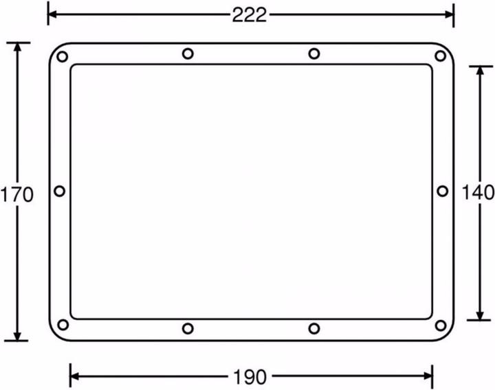 Produktbild Adam Hall 88001 D Einbauschale