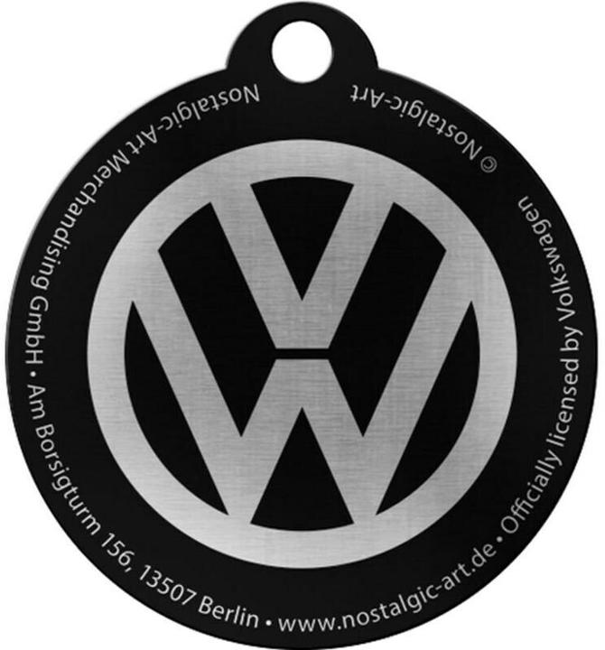 Actual product image Nostalgic-Art Merchandising Nostalgic Art key ring VW Ø 4 cm, blue/white, motif: logo