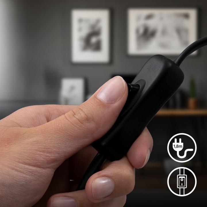 Image du produit Briloner RIST LED Tischleuchte mit Drahtgeflecht - Schwarz, Gold (120 lm, E27)