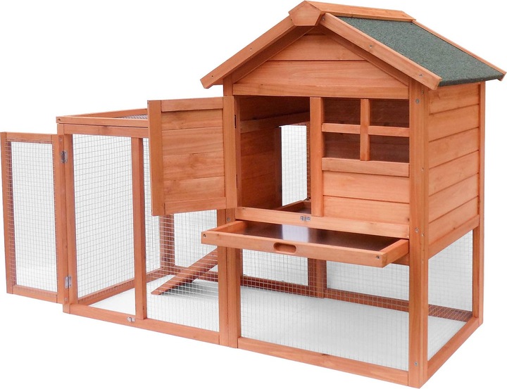 Immagine prodotto Wiltec Conigliera 1220x630x920mm Recinto per conigli ruspanti Gabbia per conigli Piccoli animali