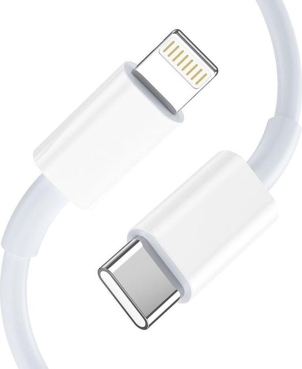 Produktbild Tech-Protect C35W 2x USB-C PD 35W network charger with USB-C / Lightning cable - white (35 W, 2 Ports)