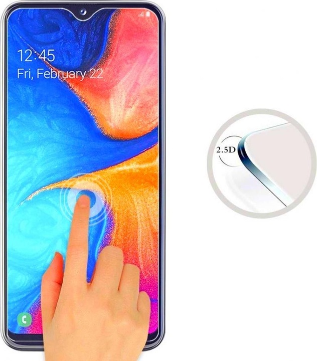 Immagine prodotto Screenguard Samsung Galaxy A20e Pellicola protettiva in vetro Custodia Design amichevole (1 Pezzo/i, Samsung Galaxy A20e)