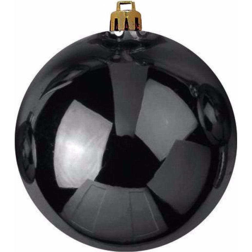 Europalms, Christbaumschmuck, Dekokugel 30cm, schwarz