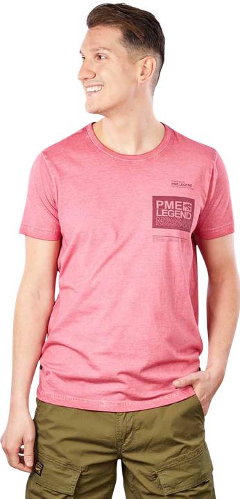 Actual product image Pme Legend Short Sleeve Jersey T-Shirt Crew Neck Slate Rose (S)