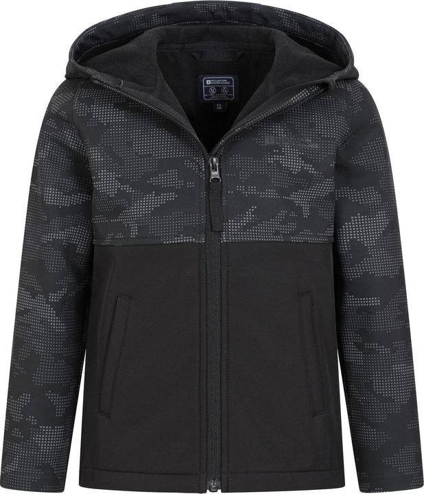 Actual product image Mountain Warehouse Childrens/Kids Exodus Camouflage Soft Shell Jacket (116)