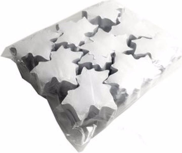 Produktbild TCM Slowfall Konfetti Ahornblätter 100x100mm, weiss, 1kg