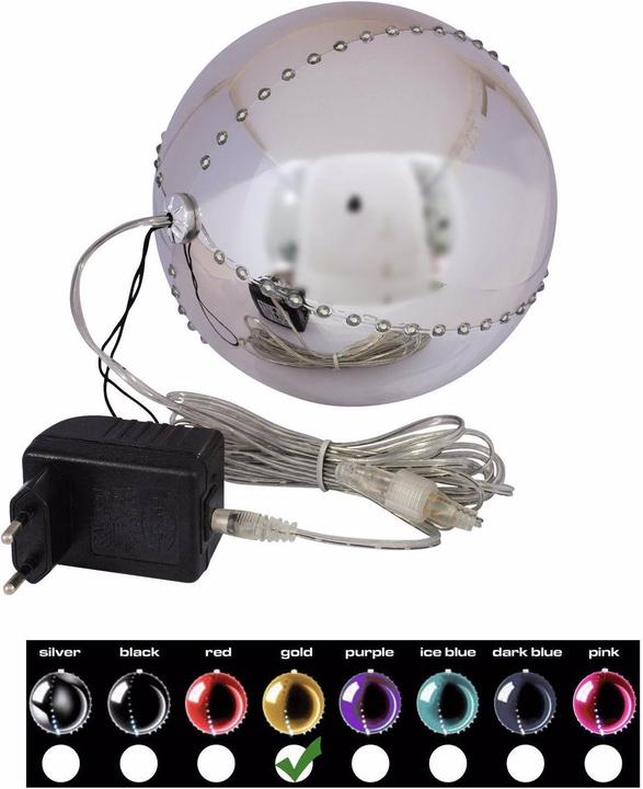 Produktbild Europalms LED Snowball 15cm, gold