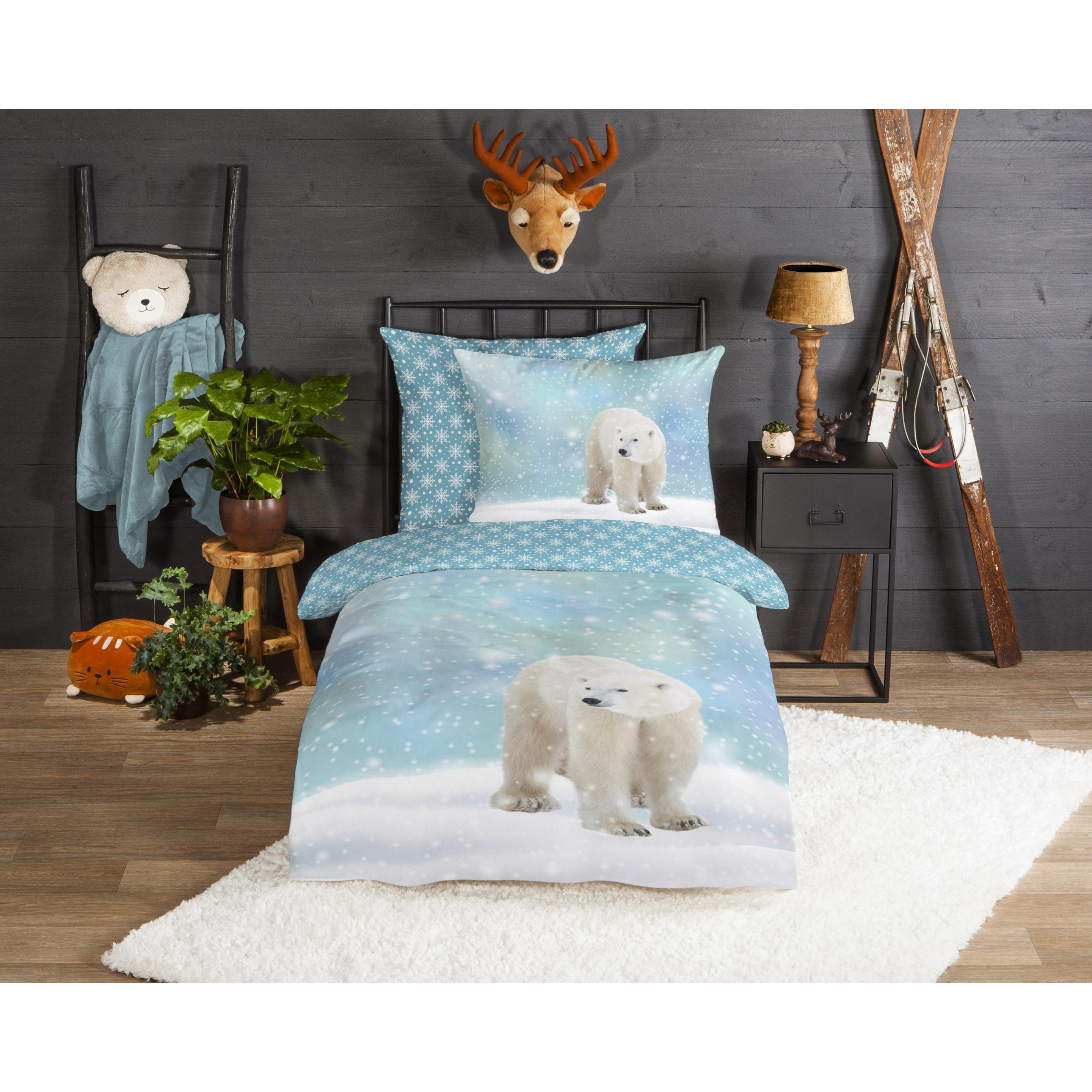 Thumbnail - Good Morning, Bettwäsche, Icebear (Bettwäsche Set, 135 x 200 cm)