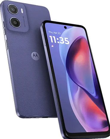 Actual product image Motorola Smartfon Moto E15 2/64GB Fresh Lavender (64 GB, Fresh Lavender, 6.67", Dual SIM, 32 Mpx, 4G)
