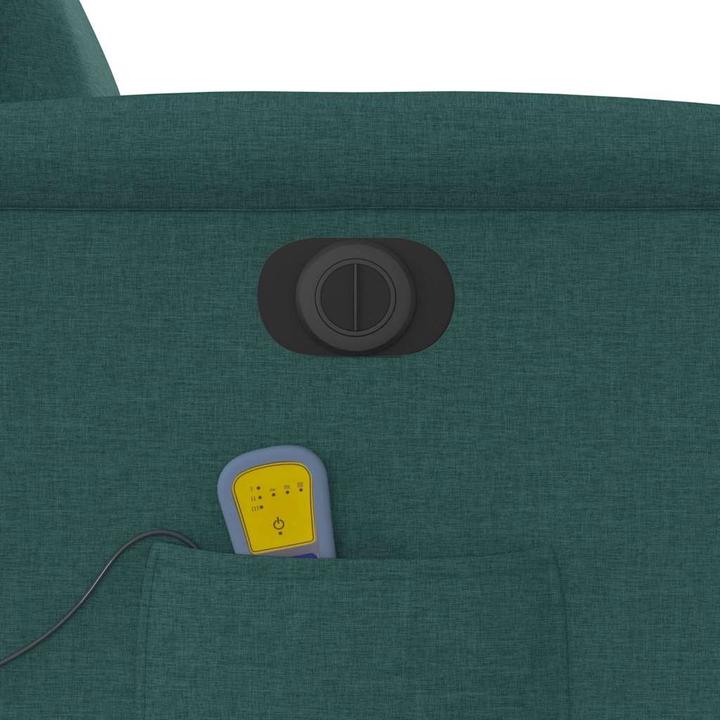 Immagine prodotto vidaXL Sedia da massaggio elettrica in tessuto verde scuro