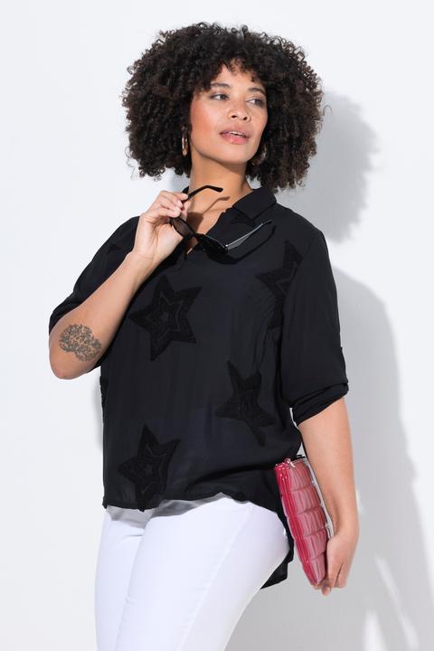Produktbild Angel of Style Tunika, A-Linie, farbige Frottee-Sterne, 3/4-Ärmel (60)