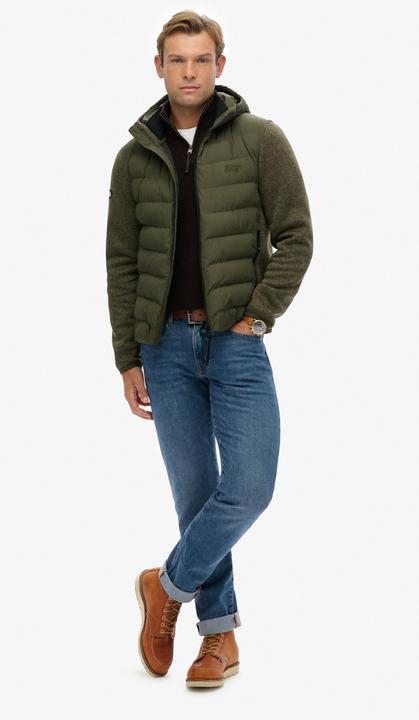Produktbild Superdry Giacca Ibrida a Maglia con Cappuccio per Tempesta (M)