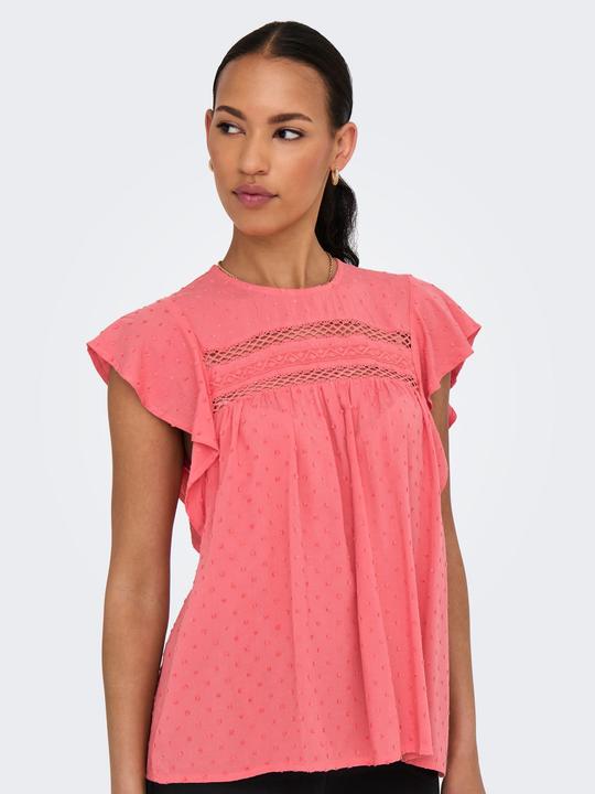 Image du produit JdY Locker geschnitten V-Ausschnitt Voluminöser Armschnitt Top Top (S)